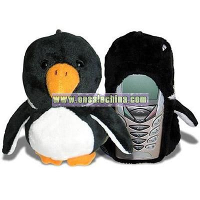 Fun Friends Plush Animal Bar Cell Phone Cover - Penny (Penguin)