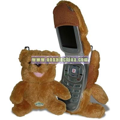 Fun Friends Beary Brown Bear Plush Animal Flip Cell Phone Cover