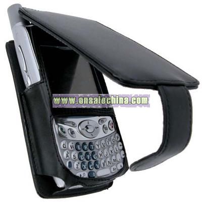 Black Leather Case for Treo 650