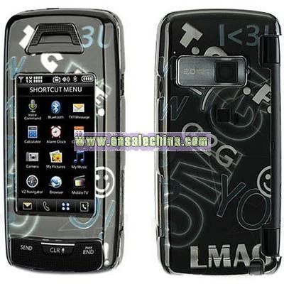 LG Voyager 10000 Text Style #2 Design Crystal Case