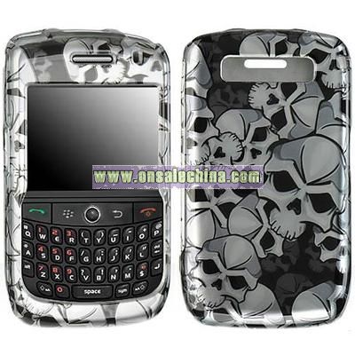 BlackBerry Javalin 8900 Skull Design Crystal Case