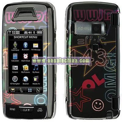 LG Voyager 10000 Text Style #1 Design Crystal Case