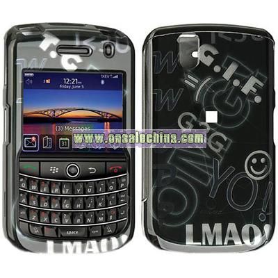 BlackBerry Tour 9630 Text Design Crystal Case