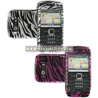Nokia E71 Crystal Case with Zebra Design