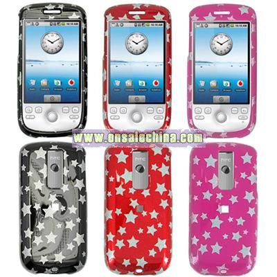 HTC G2 MyTouch Glitter Stars Protector Case