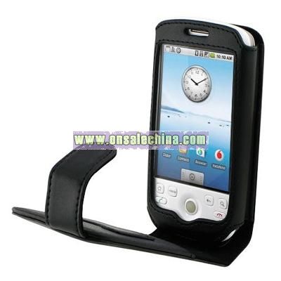 Belt Clip/ Flap Leather Case for HTC Magic/ T-Mobile G2