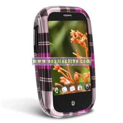 Pink Plaid Clip-on Case for Palm Pre