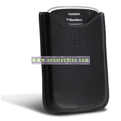 Blackberry Bold 9000 Black Leather Pouch