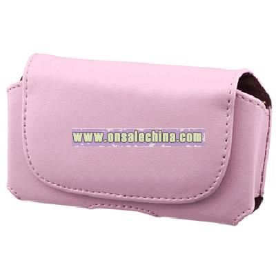 Pink Leather Carrying Pouch Case For Nexus One