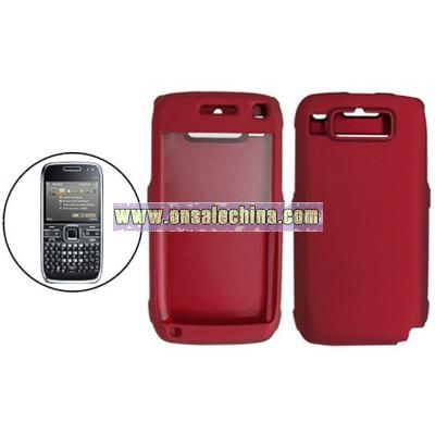 Rubberized Plastic Case Cover With Faceplate for Nokia E72