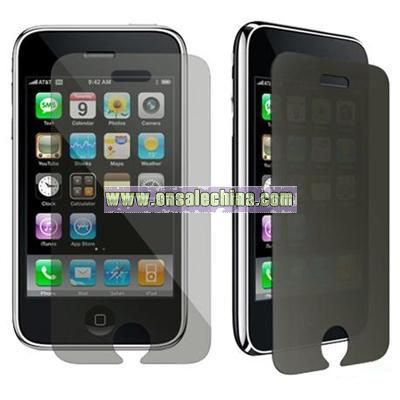 2 Privacy LCD Screen Protector Film For Apple Iphone 3G 3GS