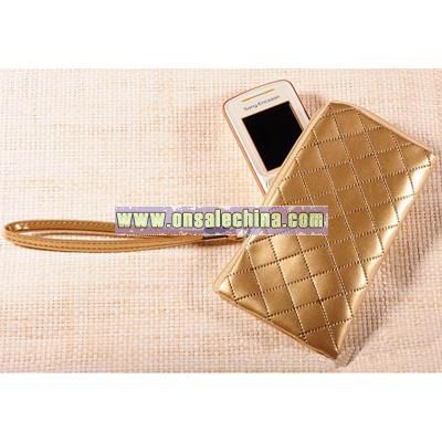 Cell Phone Carrying Case with Zipper & Hand Strap