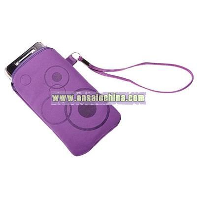 Suede Sandwich Case with Hand Strap for Motorola