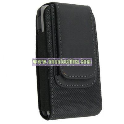 Universal Black Leather Case for LG VX9100 Env2 / CU720 / VX8800 / UX830 / AX830 / KF600 / KE850 / KF750 / VX8560