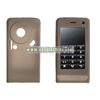 Silicone Skin Case Cover for Mobile Phone LG KU990 Gray