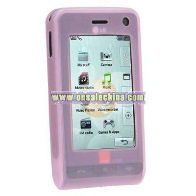 Silicone Skin Case for LG KU990 Viewty-Pink