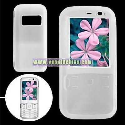 Clear White Soft Silicone Skin Case Cover for Nokia N79