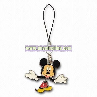 Mickey Mouse Metal Mobile Phone Strap