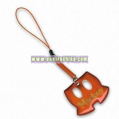 Mobile Phone Strap with Screen Wiper and Cleaner