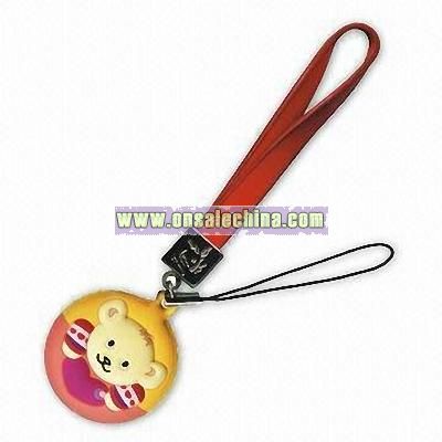 Cell Phone Strap with Screen Wiper and Cleaner