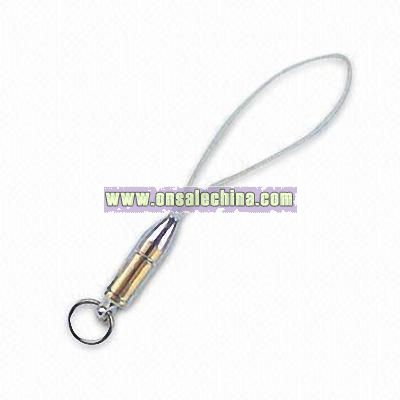 Cell Phone Strap with Metal Fitting