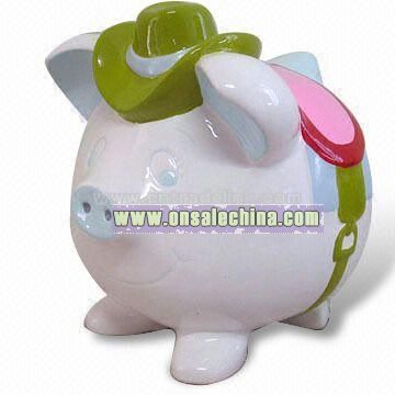 Ceramic Piggy Money Bank/Box for Promotional Purposes