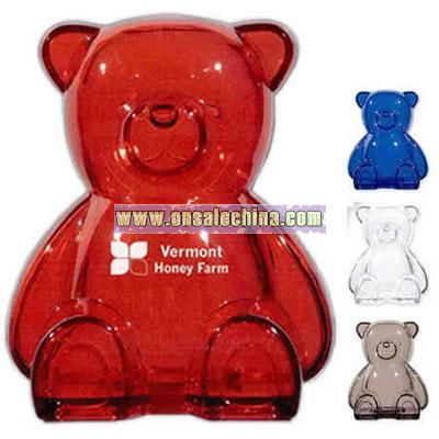 Plastic bear bank