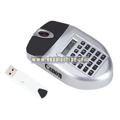 Wireless USB Mouse with Calculator Combo