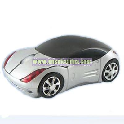 Silver Car Optical Mouse