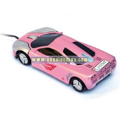 Pink Car Optical Mouse