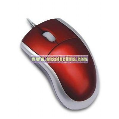 800dpi Mobile Optical Mouse with Retractable Cable