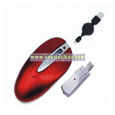 Wireless USB Optical Mouse for Home or Office Use