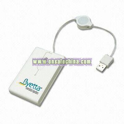 Retractable Promotional Optical Mouse