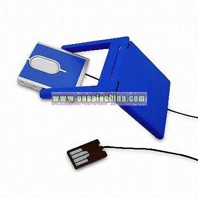Promotional Super Slim USB Foldable Optical Mouse