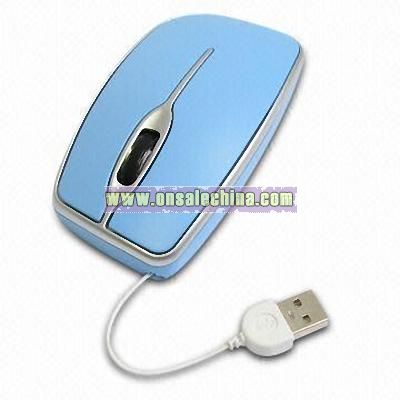 Optical Mouse with USB Cable Housing