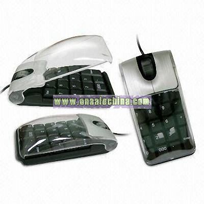 10-key Mouse with Transparent Cover for Laptop