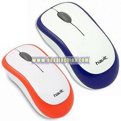 White Optical Mouse with USB Connector