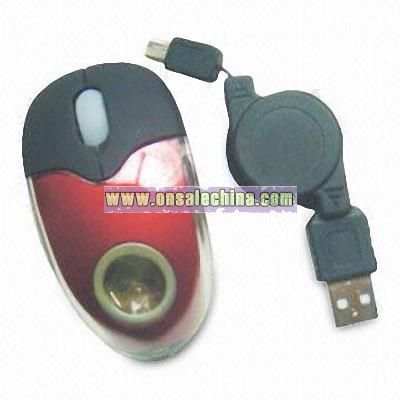 Retractable Mini Optical Mouse