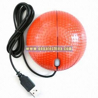 Optical Mouse in Basketball Shape Design