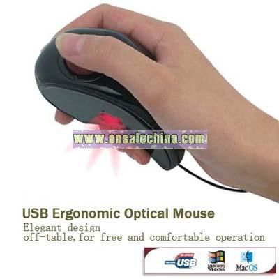 Hand-Held Off-Table Optical Trackball Mouse