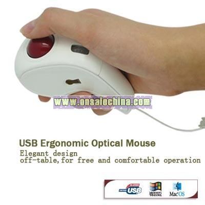 Hand-Held Off-Table Trackball Optical Mouse