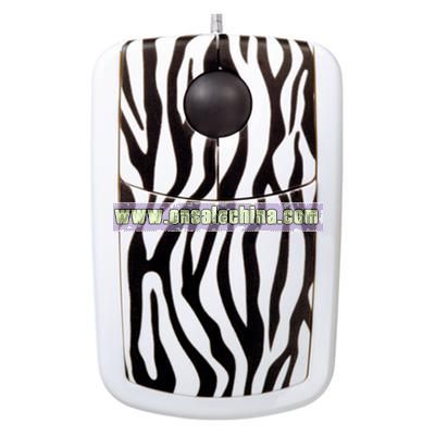 Novelty Zebra Optical Mouse