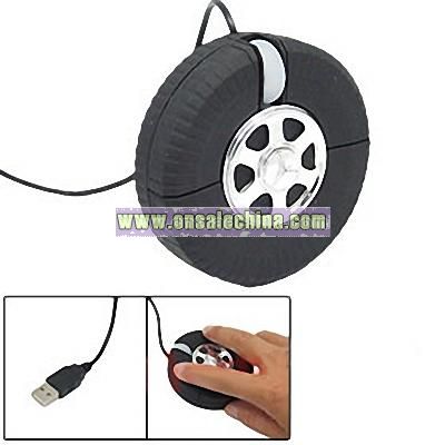 Car Tyre Shaped USB Optical Mouse