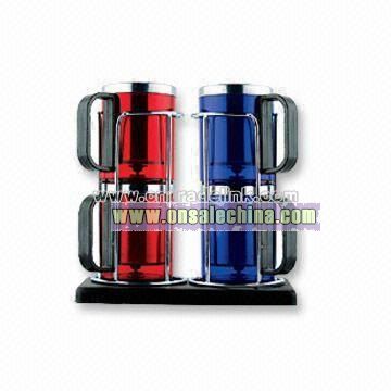 Four-piece Stainless Steel Coffee Mug Set