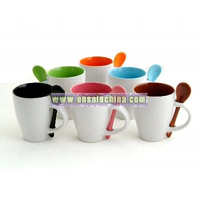 Ceramic Mug with Scoop
