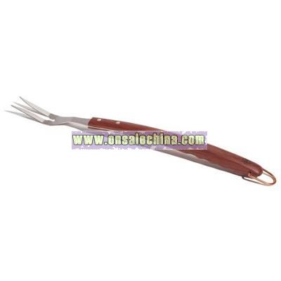 Rosewood and Stainless Steel Fork