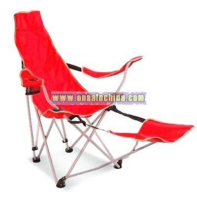 PVC Folding Chair with Pillow and Beverage Holder