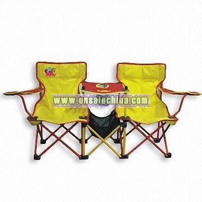 Folding Chairs with Table and PE Coating