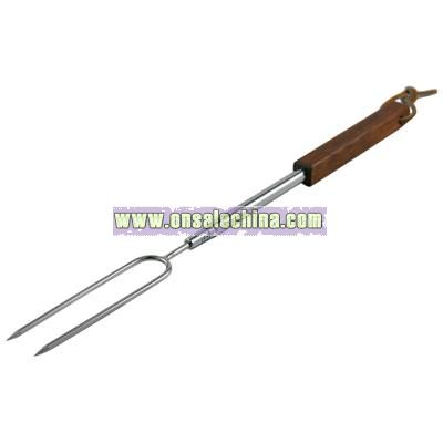 BBQ Telescoping Fork with Rosewood Handle
