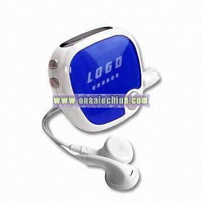 Promotional Pedometer with Radio and Earphone